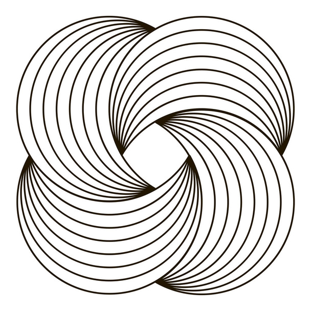 Ícone de linha de círculo isolado em fundo branco. - Foto, Imagem