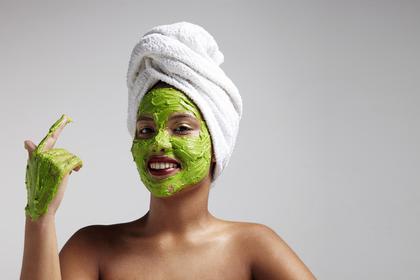 kadın yüz maskesi - Fotoğraf, Görsel