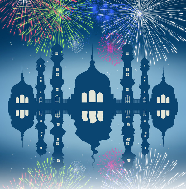 Fireworks in the Mosque - Foto, Imagen