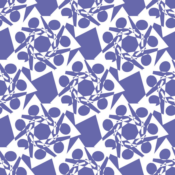 Seamless pattern in trendy purple color. Very Peri - Color of the Year 2022 . Abstract pattern - Photo, image