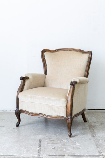 White Retro Chair - Foto, afbeelding