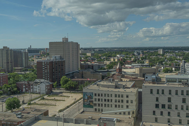 August 04 2022 , Winnipeg Manitoba Canada - Winnipeg Downtown Skyline - Фото, зображення