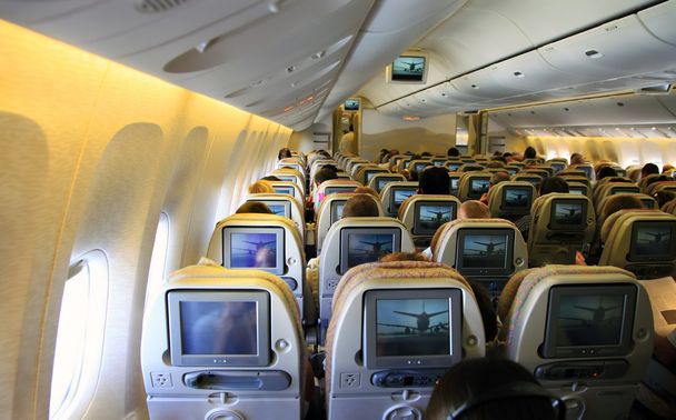 interior do avião
 - Foto, Imagem
