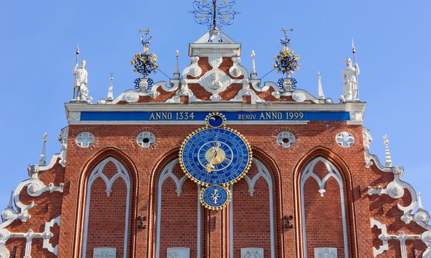 Facade of the House of the Blackheads in Riga - Photo, Image
