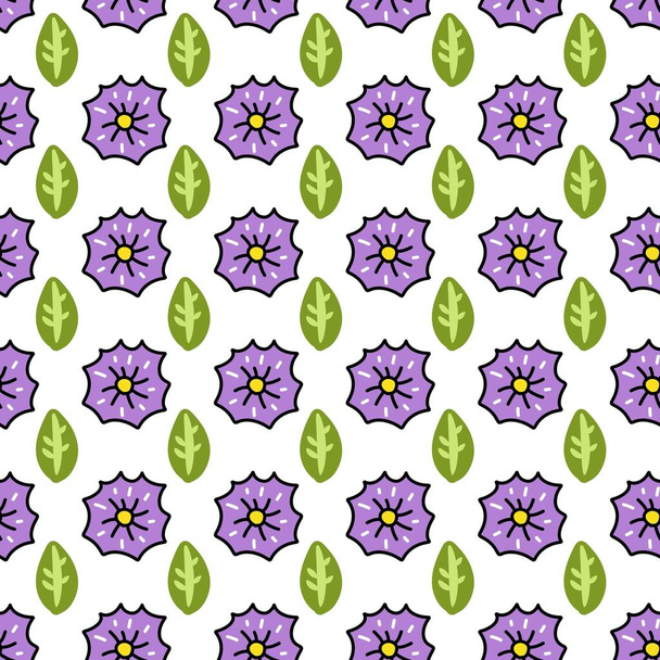 seamless pattern of flower cartoon - Foto, Imagen