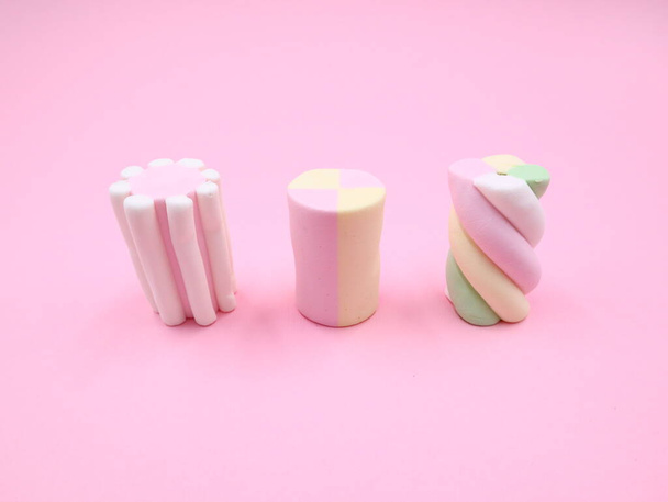 delicious marshmallows. space for text - Fotoğraf, Görsel