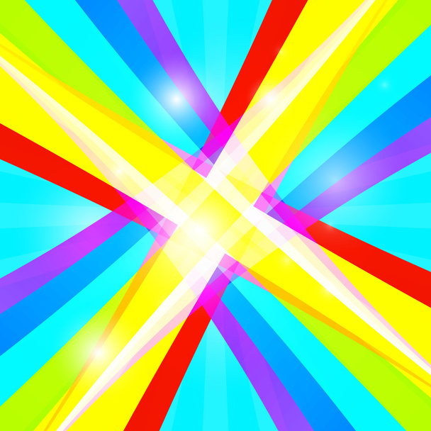 Abstract Vector Retro Colorful Background - Vector, Image