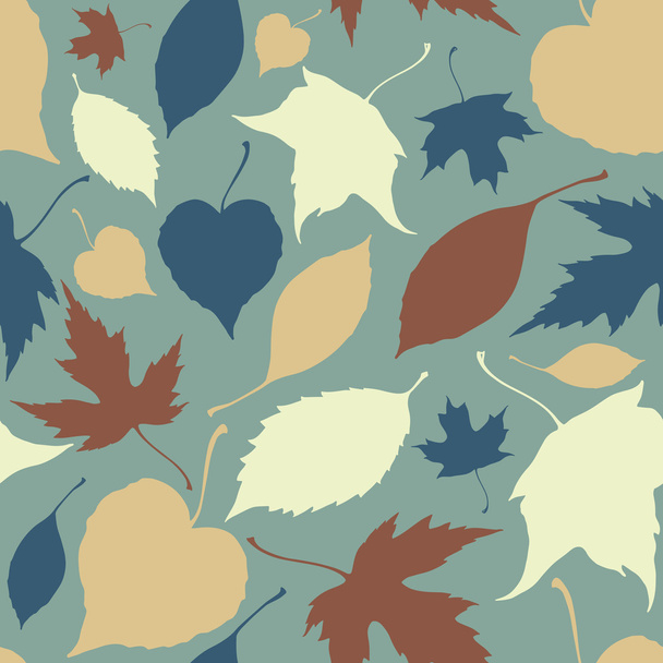 Seamless pattern with falling leaves. Autumn background - Vektor, kép