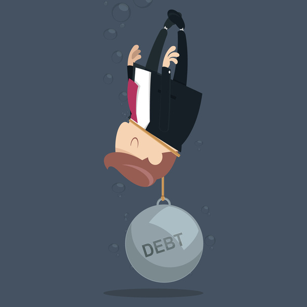 Schulden - Vektor, Bild