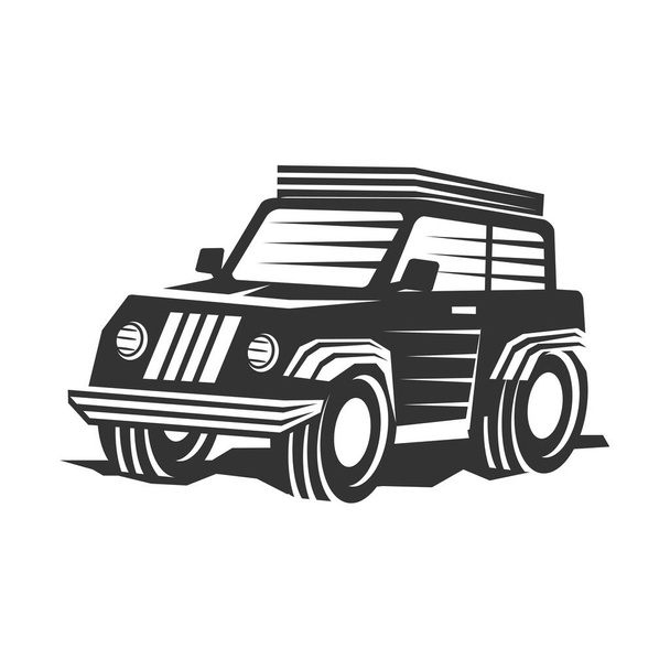 Off-road Jeep Logo kuvake kuvitus tuotemerkin identiteetti - Vektori, kuva