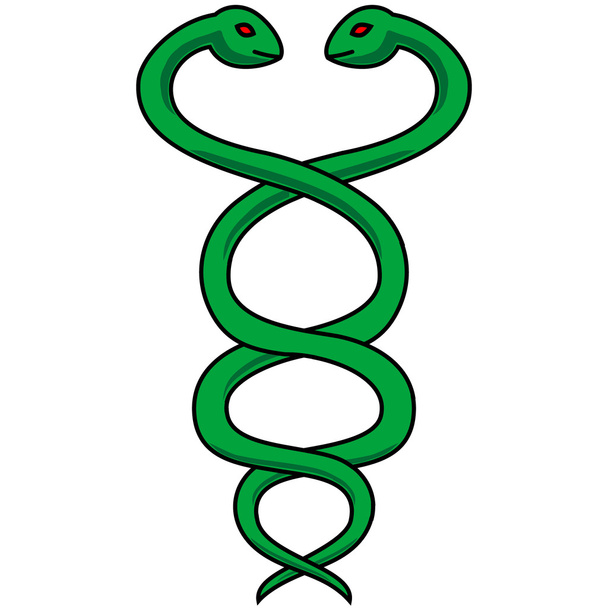 Gemelos serpiente
 - Vector, Imagen