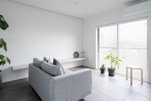 Simple modern style living room with white tone - Φωτογραφία, εικόνα
