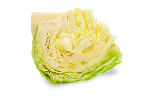 Cabbage on white background - Фото, изображение
