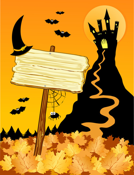 Halloween-Hintergrund - Vektor, Bild