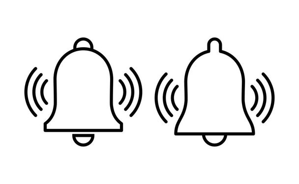 Вектор піктограми дзвінка для веб- та мобільного додатку. Символ сповіщення та символ для дизайну веб-сайту
 - Вектор, зображення