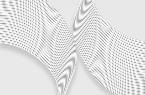 3D renderelés szürke és fehér hajlított vonalak high end textúra textúra háttér - Fotó, kép