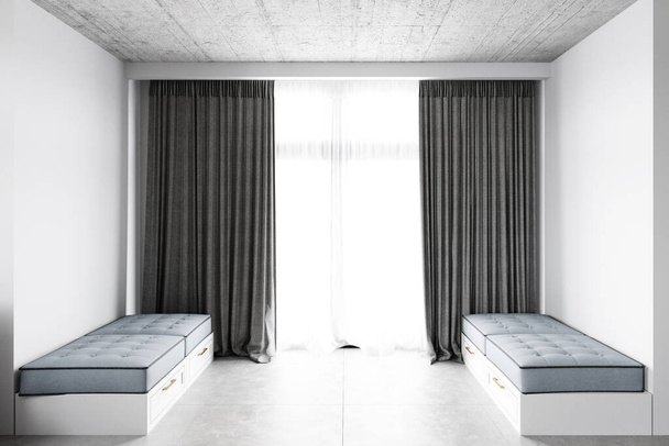 modern living interior. 3d rendering design - Фото, изображение