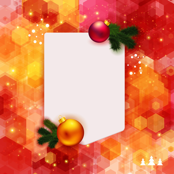 Background with place for your text and Christmas - Вектор,изображение