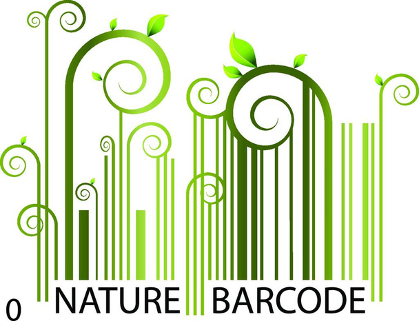Natuur Barcode, eenvoudige vector illustratie  - Vector, afbeelding
