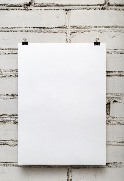 Blank white poster - Φωτογραφία, εικόνα