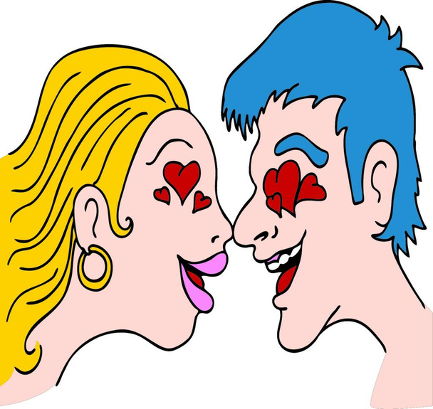 People in Love vector illustration - Vecteur, image