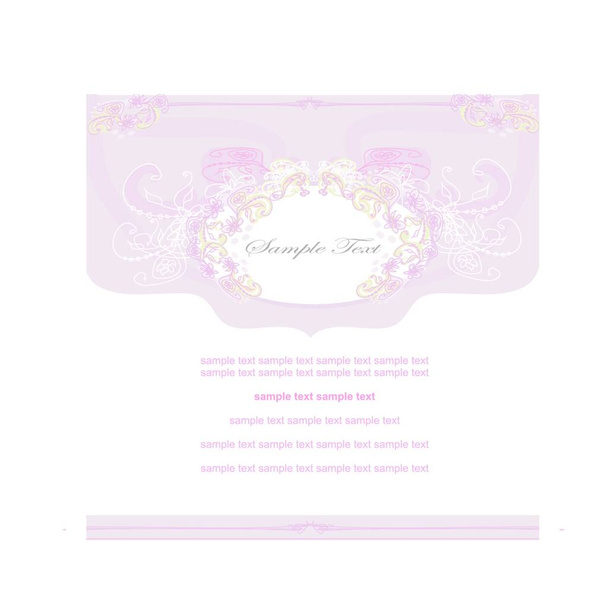 Colorful invitation template, vector illustration  - Vettoriali, immagini