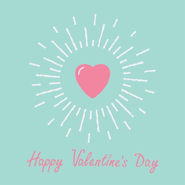 Happy Valentines day card - Διάνυσμα, εικόνα