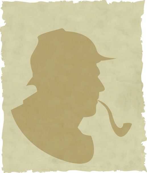 "La silhouette vectorielle pipe fumeur
" - Vecteur, image
