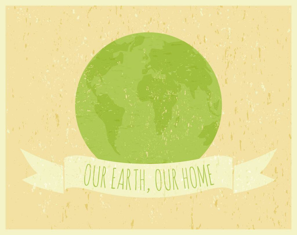 illustrazione del poster della Giornata della Terra - Vettoriali, immagini