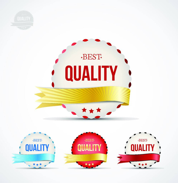 illustration of the badge of quality - Vector, Imagen
