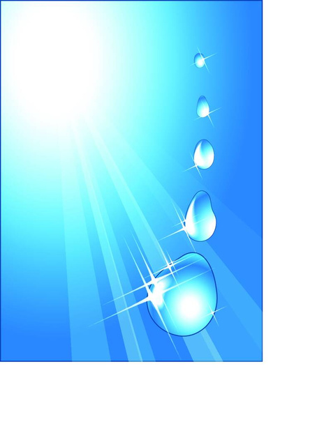 illustration of the Water drops  background - Vector, Image