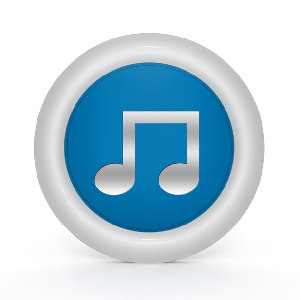 icône circulaire de musique sur fond blanc
 - Photo, image