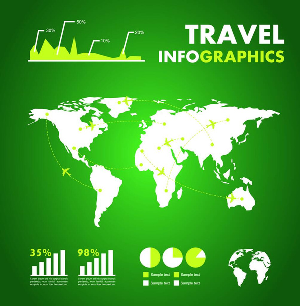 Infografische template, bedrijfsconcept  - Vector, afbeelding