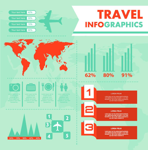 Infographic template, business concept  - Vecteur, image