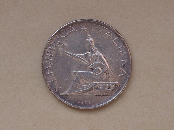 monety 500 lirów włoskich - Zdjęcie, obraz