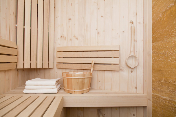 Sauna finlandesa, accesorios de bienestar y spa
 - Foto, Imagen