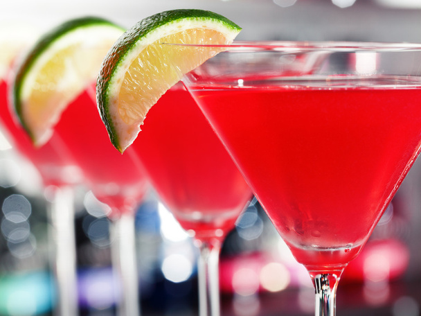 Cosmopolitan cocktail in bar - Photo, Image