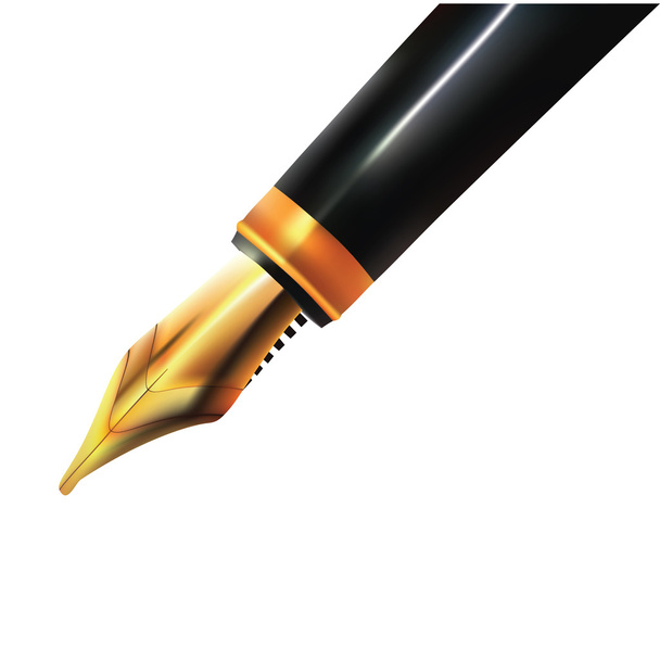 Black pen - Vector, Image