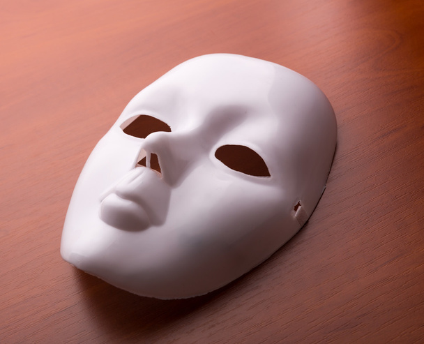Theater mask on the table - Foto, Imagen