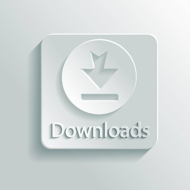 Icon download, simple vector illustration - Vettoriali, immagini