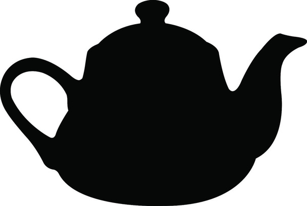 teapot silhouette vector illustration  - ベクター画像