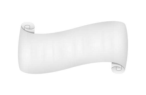 White Paper Parchment Scroll - Вектор,изображение