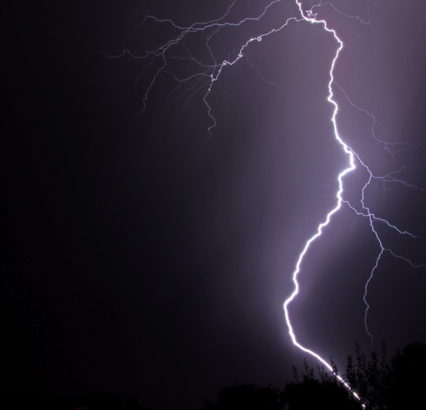 Lightening storm - Foto, afbeelding