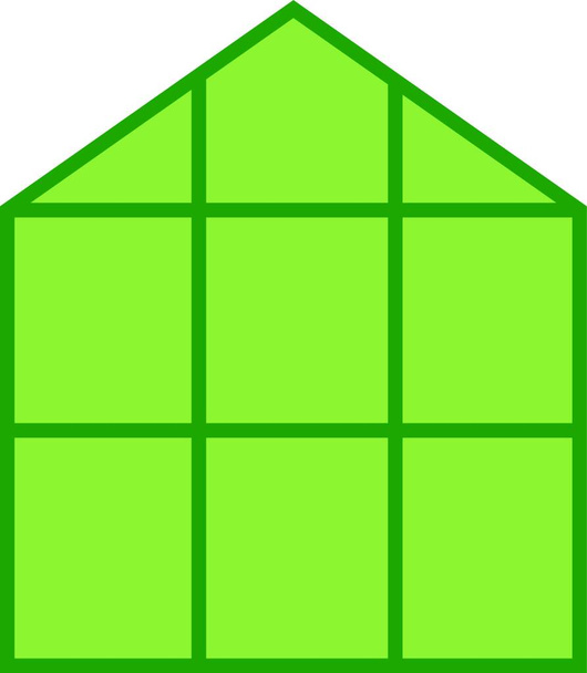 Greenhouse icon, vector illustration - Vector, imagen