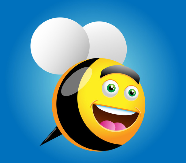 ευτυχής μέλισσα - Διάνυσμα, εικόνα