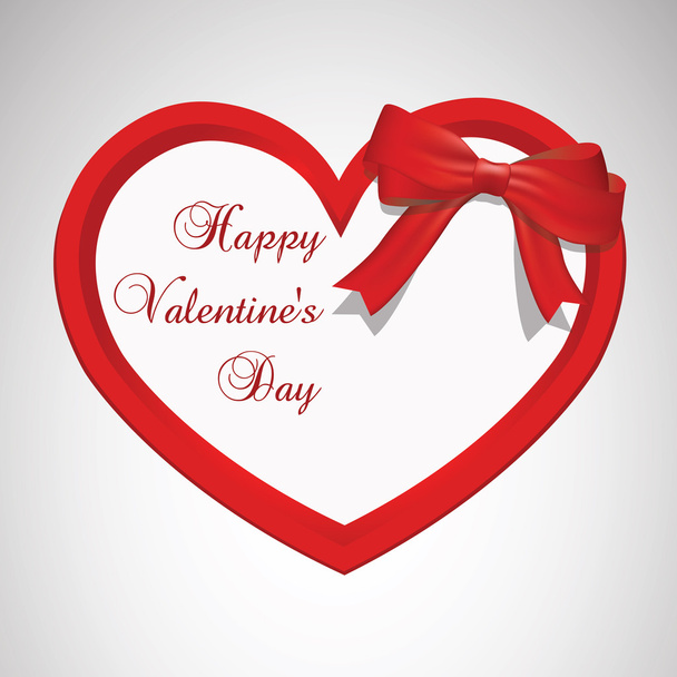 Corazón rojo para el día de San Valentín
 - Vector, Imagen
