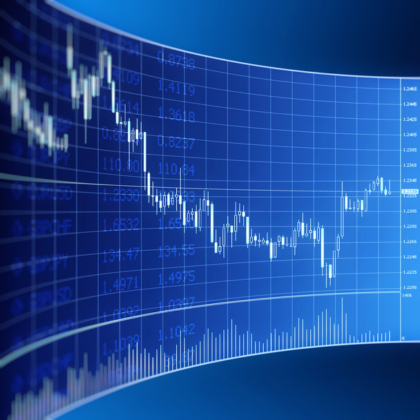 Grafico Forex per il trading valutario
 - Foto, immagini
