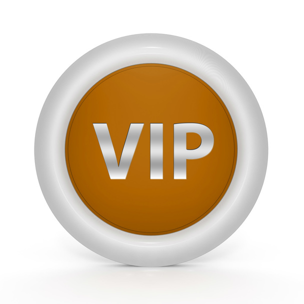 VIP kör alakú ikon fehér háttér - Fotó, kép