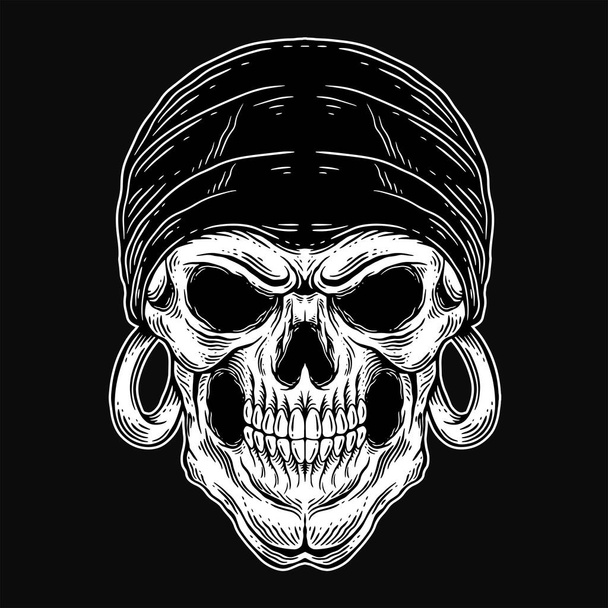 Skull and bones stock illustration. Illustration of skull - 111370654
