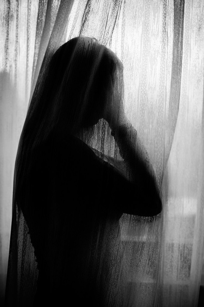 sıkıntılı kadın - Fotoğraf, Görsel